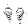 304 Stainless Steel Lobster Claw Clasps STAS-Q050-2