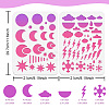 2Pcs 2 Style PET Plastic Earring Handwork Template DIY-WH0571-009-2