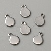 304 Stainless Steel Blank Charms STAS-WH0022-89B-P-1