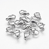 304 Stainless Steel Lobster Claw Clasps STAS-F125-13x8mm-P-1