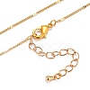 Teardrop Glass Beads Pendant Necklaces NJEW-JN03205-02-3