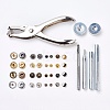 Metal Jewelry Buttons Fastener  Install Tool Sets BUTT-L021-01-3