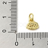 Brass Micro Pave Cubic Zirconia Charms KK-M283-15C-01-3