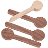 Gorgecraft 4Pcs 2 Style Walnutwood & Beechwood Spoon Mold DIY-GF0005-08-1