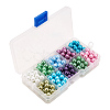10 Color Eco-Friendly Pearlized Round Glass Pearl Beads HY-PH0004A-8mm-01-4