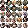 50Pcs PVC Self-Adhesive Cat Cartoon Stickers STIC-PW0021-02-4