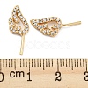 Brass Micro Cubic Zirconia Wing Shape Head Pins KK-Q789-17G-3