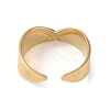 Stainless Steel V Shaped Cuff Rings RJEW-L114-01G-3