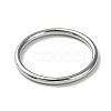 304 Stainless Steel Simple Plain Band Finger Ring for Women Men RJEW-F152-01D-P-2