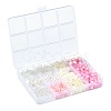 420Pcs 12 Styles Spray Paint ABS Plastic Imitation Pearl Beads MACR-CJ0001-63-6