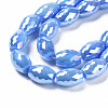 Electroplate Glass Beads Strands EGLA-S194-15A-A15-3