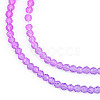Transparent Glass Beads Strands GLAA-N041-009-10-3