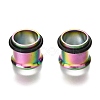 316 Surgical Stainless Steel Screw Ear Gauges Flesh Tunnels Plugs X-STAS-YWC0001-01D-M-1