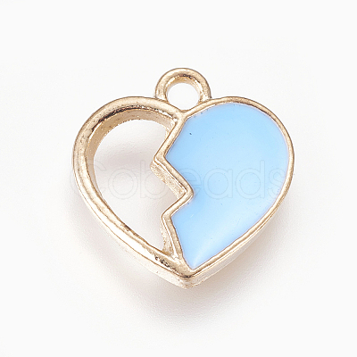 Alloy Enamel Charms ENAM-O035-01G-M-1