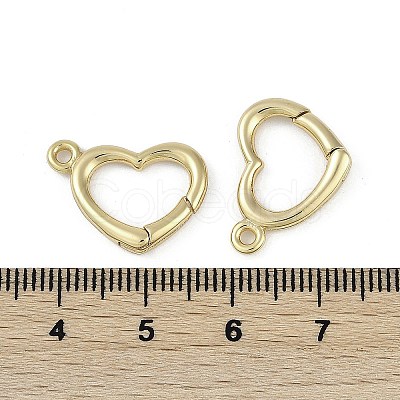 Brass Spring Gate Rings KK-Z078-06G-1