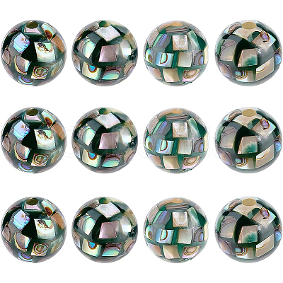 BENECREAT Opaque Resin Beads SSHEL-BC0001-24-1