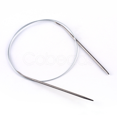 Steel Wire Stainless Steel Circular Knitting Needles and Random Color Plastic Tapestry Needles TOOL-R042-650x4mm-1