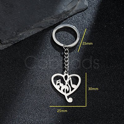 Non-Tarnish Stainless Steel Keychains PW-WGB3F32-01-1