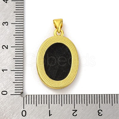 Natural Black Lip Shell Carved Angel Pendants KK-D537-07G-02-1