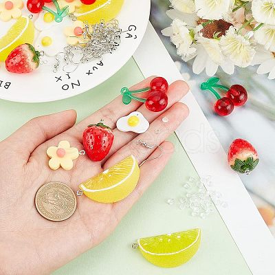 CHGCRAFT DIY Fruit Dangle Earring Making Kits DIY-CA0004-11-1