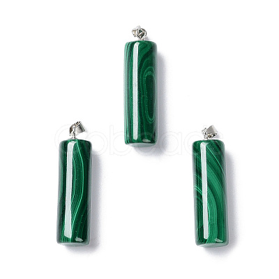 Natural Malachite Pendants G-C033-01S-1