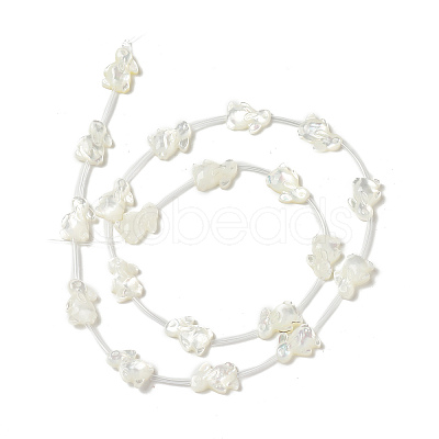 Natural White Shell Mother of Pearl Shell Beads BSHE-B005-01-1