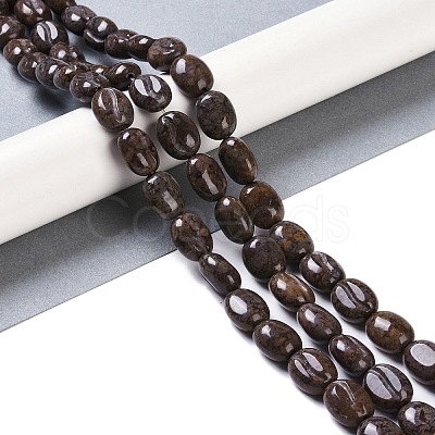 Natural Red Snowflake Obsidian Beads Strands G-K362-D01-01-1