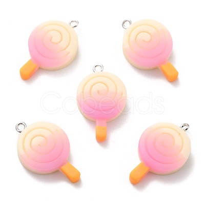 Ice Pop Resin Pendants RESI-F027-08-1