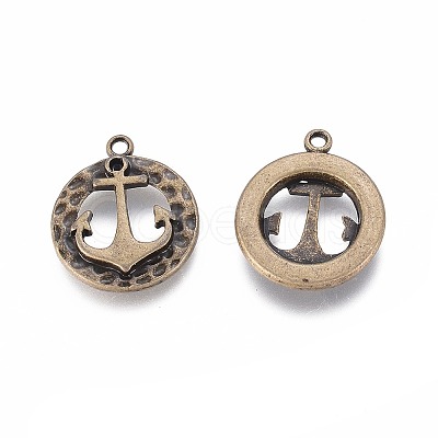 Tibetan Style Alloy Pendants TIBE-S301-019AB-NR-1