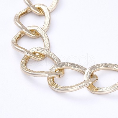 Aluminum Curb Chain Necklaces NJEW-JN02797-02-1