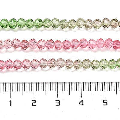 Transparent Painted Glass Beads Strands DGLA-A034-T4mm-A18-1