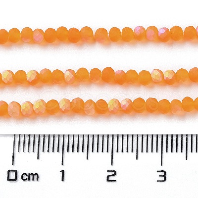 Imitation Jade Glass Beads Strands EGLA-A034-T2mm-MB25-1