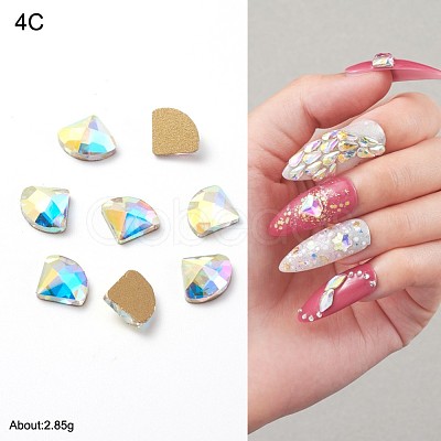 Glass Rhinestone Nail Art Decoration Accessories MRMJ-S035-04C-1