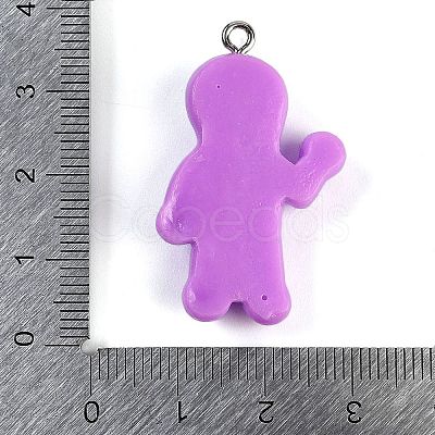 Halloween Theme Resin Pendants RESI-M046-01B-02-1