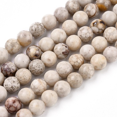 Natural Maifanite/Maifan Stone Beads Strands X-G-F353-4mm-1