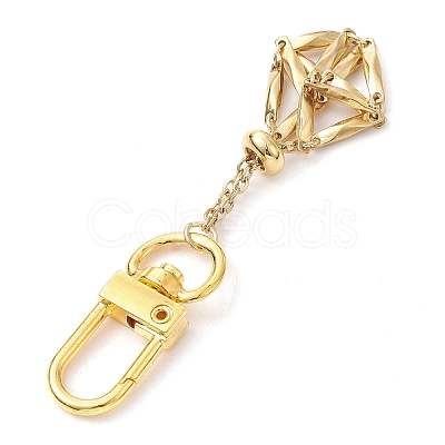 304 Stainless Steel Empty Stone Holder Chain Pouch Pendant Decorations HJEW-JM01886-02-1