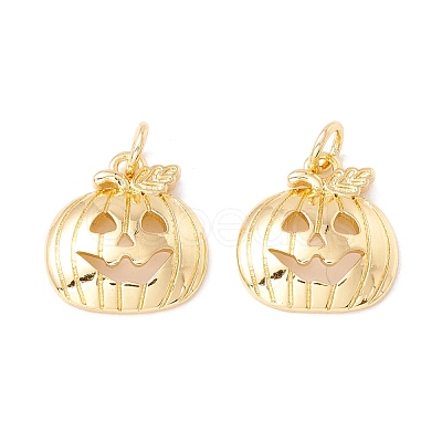 Halloween Brass Pendants KK-P217-11G-1