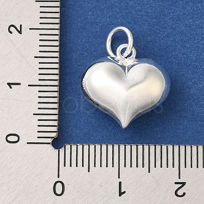 925 Sterling Silver Heart Charms with Jump Rings FIND-U013-05S-01-1