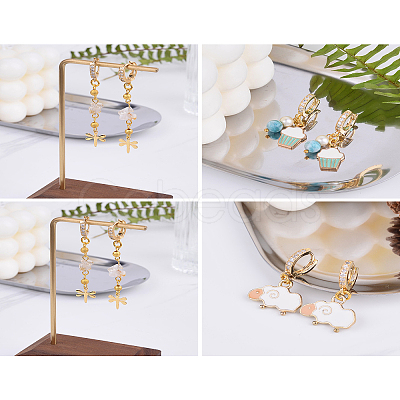 Eco-Friendly Brass Earring Hoops Findings KK-TA0007-40-1