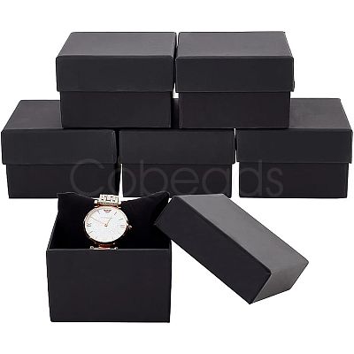 Kraft Paper Cardboard Jewelry Boxes CBOX-BC0001-23-1