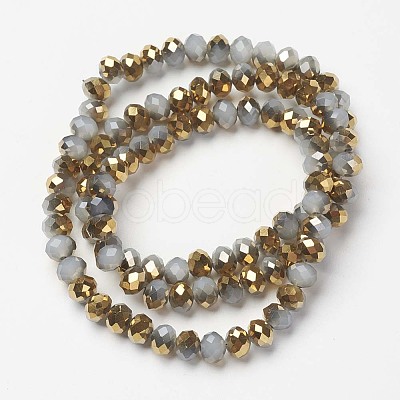 Electroplate Glass Beads Strands EGLA-A034-J2mm-O07-1