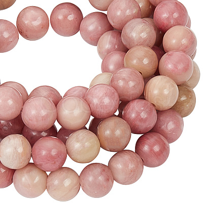 GOMAKERER 2 Strands Natural Rhodonite Beads Strands G-GO0001-11B-1