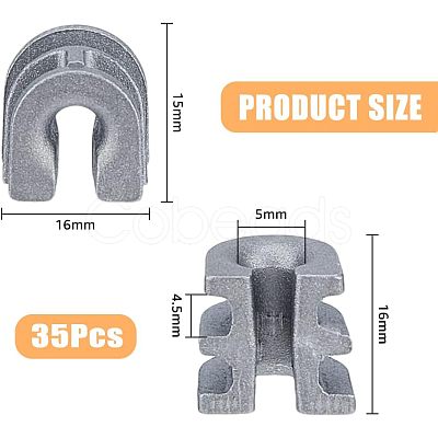 SUPERFINDINGS Aluminium Alloy Trimmer Head Eyelet Sleeve FIND-FH0005-34-1