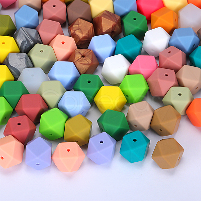 Hexagonal Silicone Beads SI-JX0020A-113-1