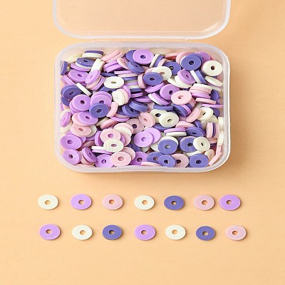 20G 4 Colors Handmade Polymer Clay Beads CLAY-YW0001-84A-1