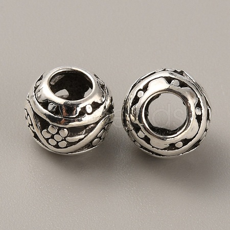 Tibetan Style Alloy European Beads FIND-TAC0002-065A-02-1