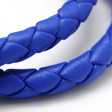 Braided Imitation Leather Cord LC-D051-B-08-1