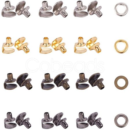 Brass Boots Hook Eyelet Buckles KK-PH0035-74-1