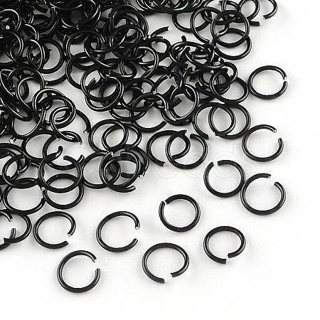 Aluminum Wire Open Jump Rings ALUM-R005-0.8x6-10-1