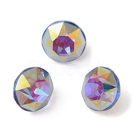 Glass Rhinestone Cabochons RGLA-L029-09A-BBLA-1